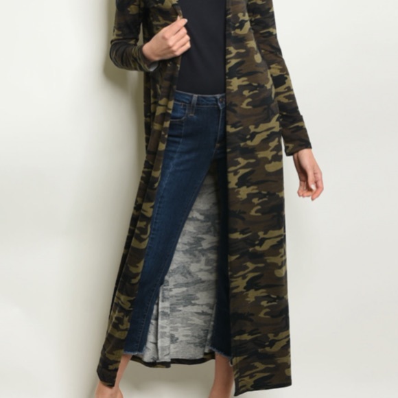 ❤️LAST NEW S Full Length Camo Cardigan - Picture 4 of 5
